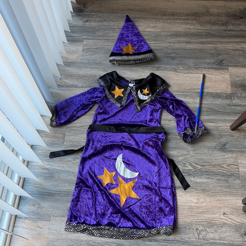 Purple Wizard Costume for Kids